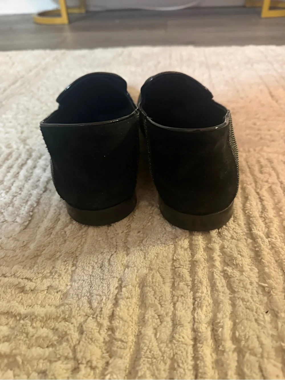 Giuseppe Zanotti Black Micro-Studded Slip-On Loafers